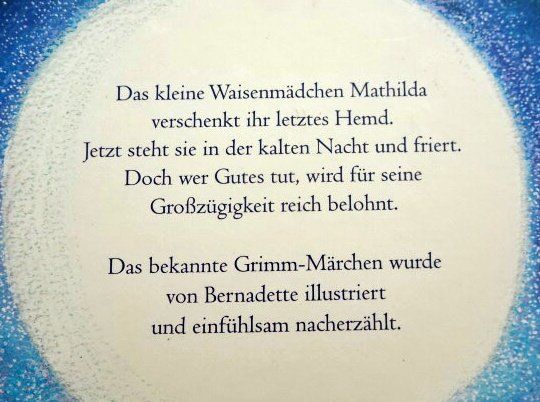 Libri: Wintermärchen: Die Sterntaler – Usato da Wetzikon ZH venduto da strubeli024 1