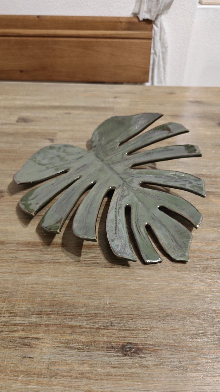Tutte le decorazioni: Handgemachte Keramik Deko Monstera – Nuovo (secondo la descrizione) da Zürich venduto da Reesara 1