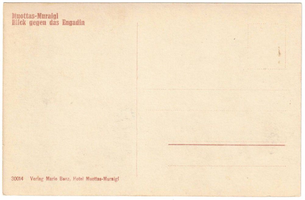 Cartoline postali: St. Moritz - Standseilbahn Muottas Muragl Bergstation – Usato da Binningen venduto da Mountainrider 1