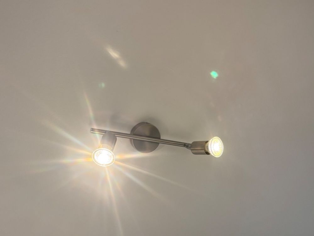 Deckenlampe in silber 2