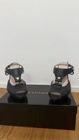 ESCADA High-Heel-Sandaletten schwarz Gr. 39 – Echtleder 