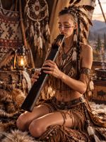 Native Spirit Drone Flöte E 432Hz – Walnut 1/1