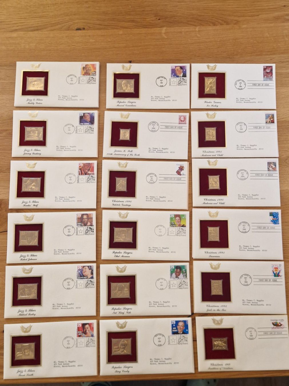 Tutti i francobolli: Sammlung mit 52 22k Gold Briefmarken – Nuovo (secondo la descrizione) da Roggliswil venduto da Crosser17 3
