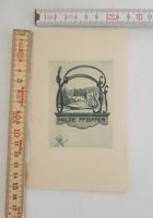 ex libris Hilde Pfeiffer Original Radierung, Rarität