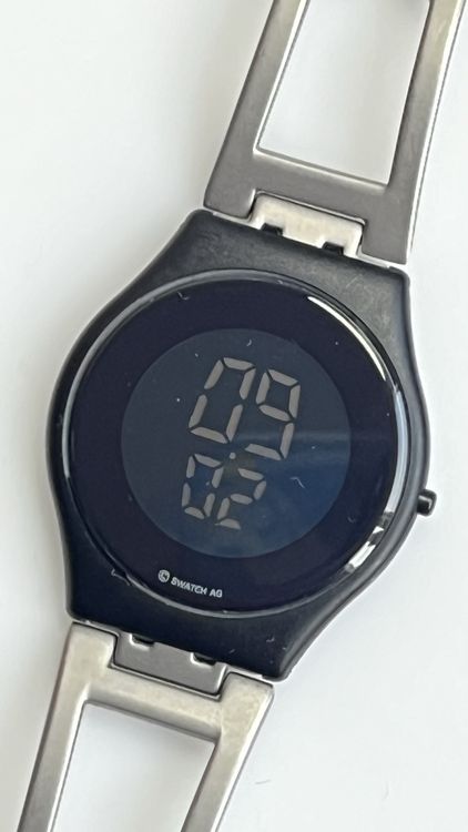Swatch Orologi: Coole Swatch , schwarz, Stahlband – Usato da Grenchen venduto da chththl