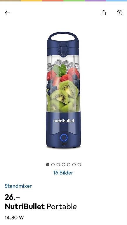 Küchengeräte: NutriBullet Portable Neu – Gebraucht aus Luzern von Bon_Voyage 1