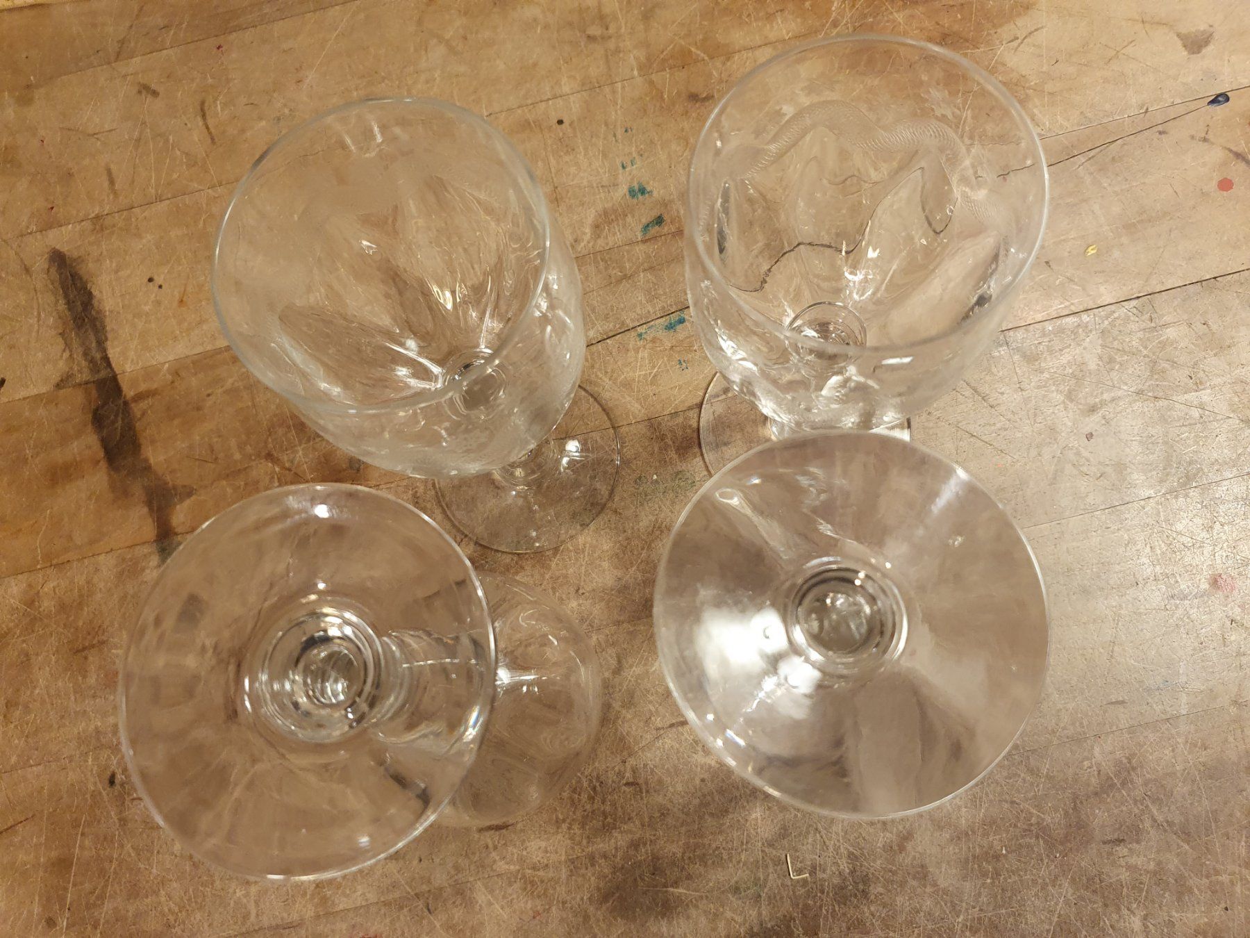 Tasses: 4 Stk Weingläser graviert – D'occasion à Zürich par loosebone 5