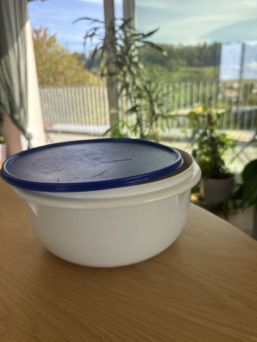 Tupperware Contenitori & Simili: Tupperware Schüssel mit blauem Deckel gebraucht – Usato da Bülach venduto da Mellinchen30 2