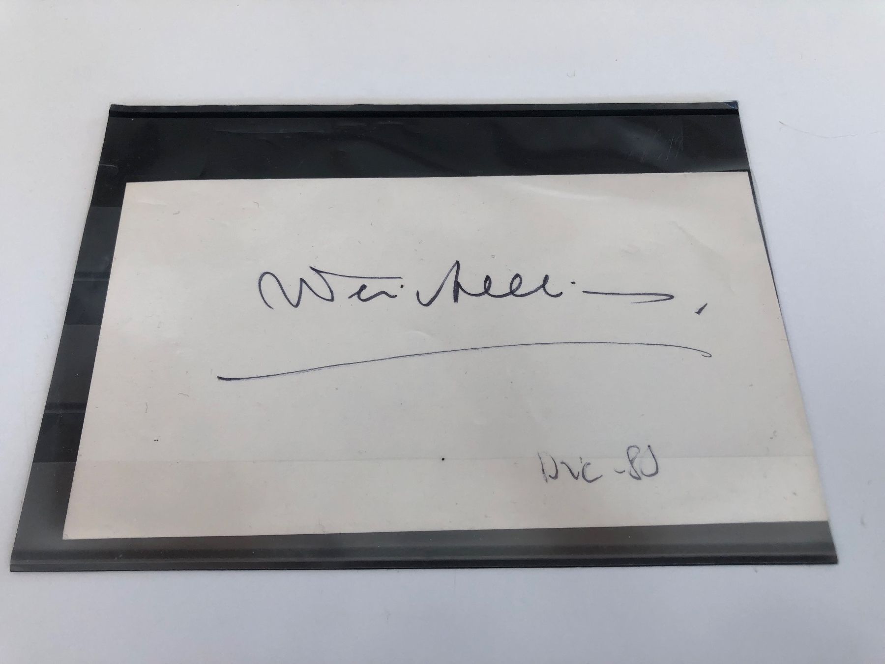 Autografi: Autogrammkarte FEDERICO FELLINI – Usato da Lufingen venduto da Rac0