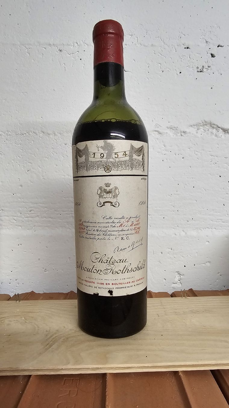 Mouton Rothschild Wein: Château Mouton Rothschild 1954 – Neu (gemäss Beschreibung) aus Würenlos von Winelife88