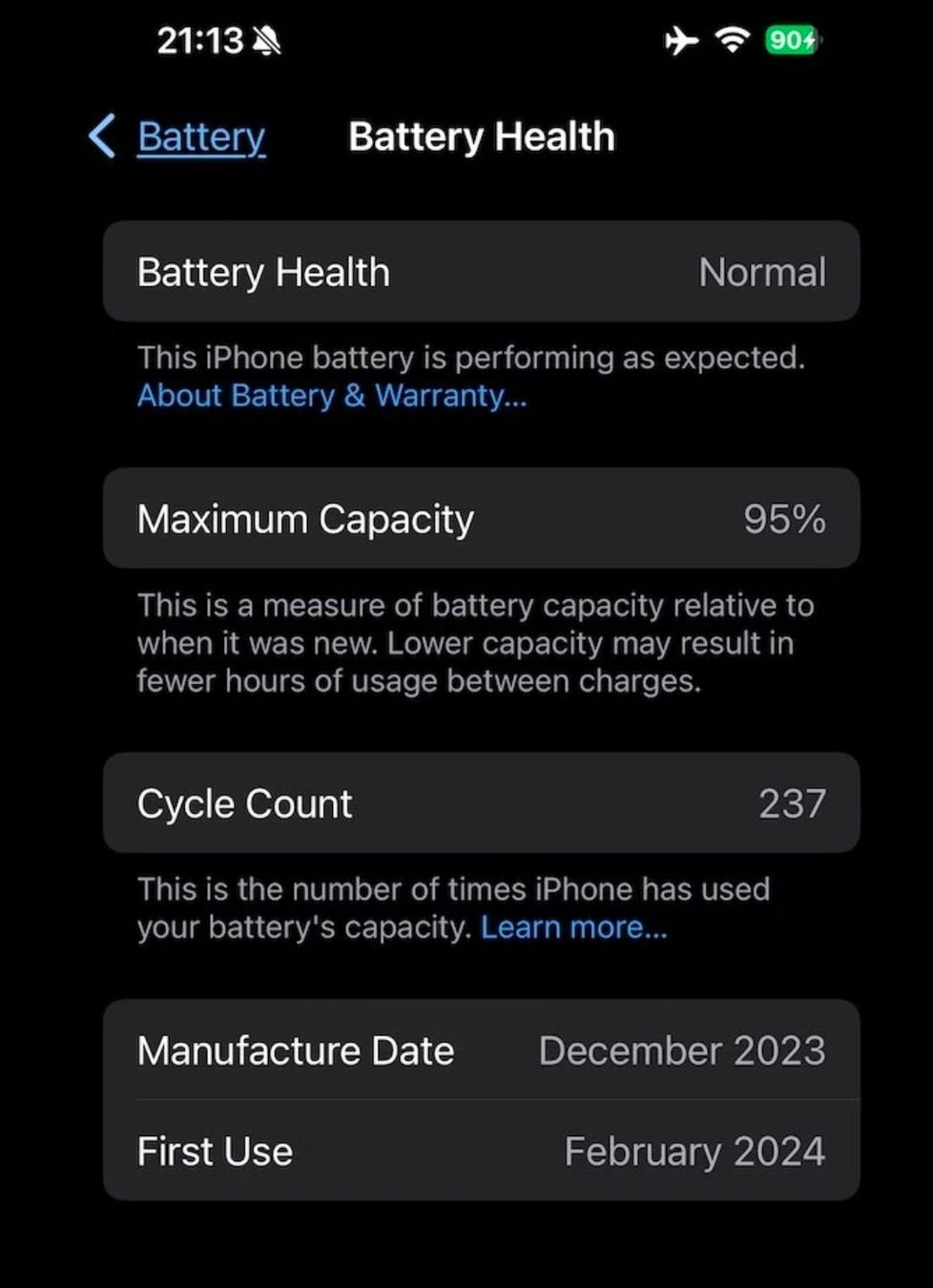 Apple Handys / Smartphones: iPhone 15 Pro (256GB) Akku 95% – Gebraucht aus Luzern von Waince786 2
