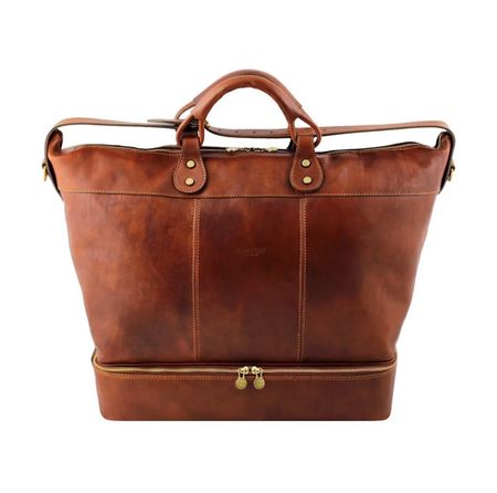 Reisetasche Leder San Marino - Farbe: Braun