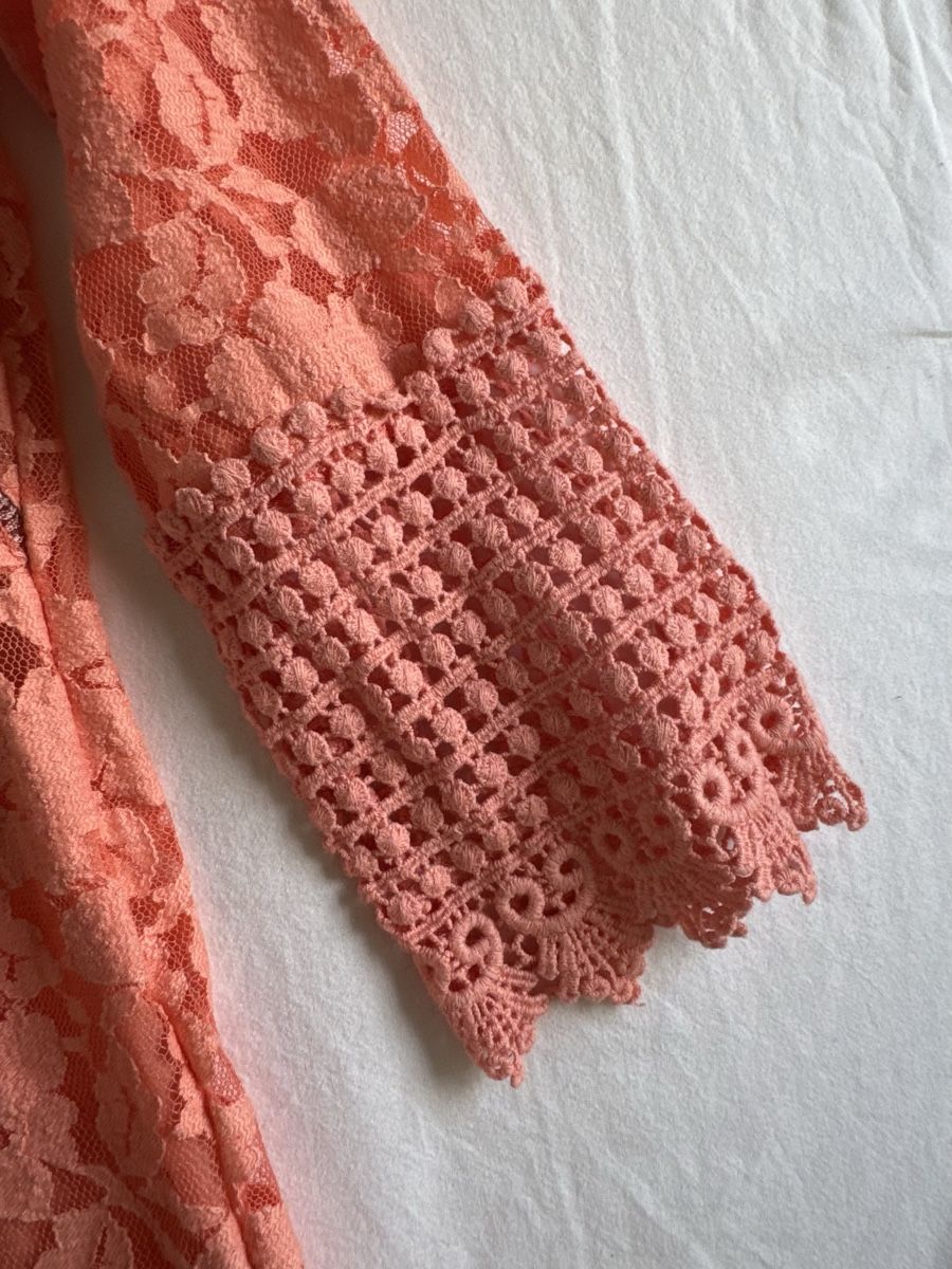 Mango Camicette: Mango Lace Top Size S Summer Boho Chic Crochet Trim Tunic – Usato da Zürich venduto da olalinda 2