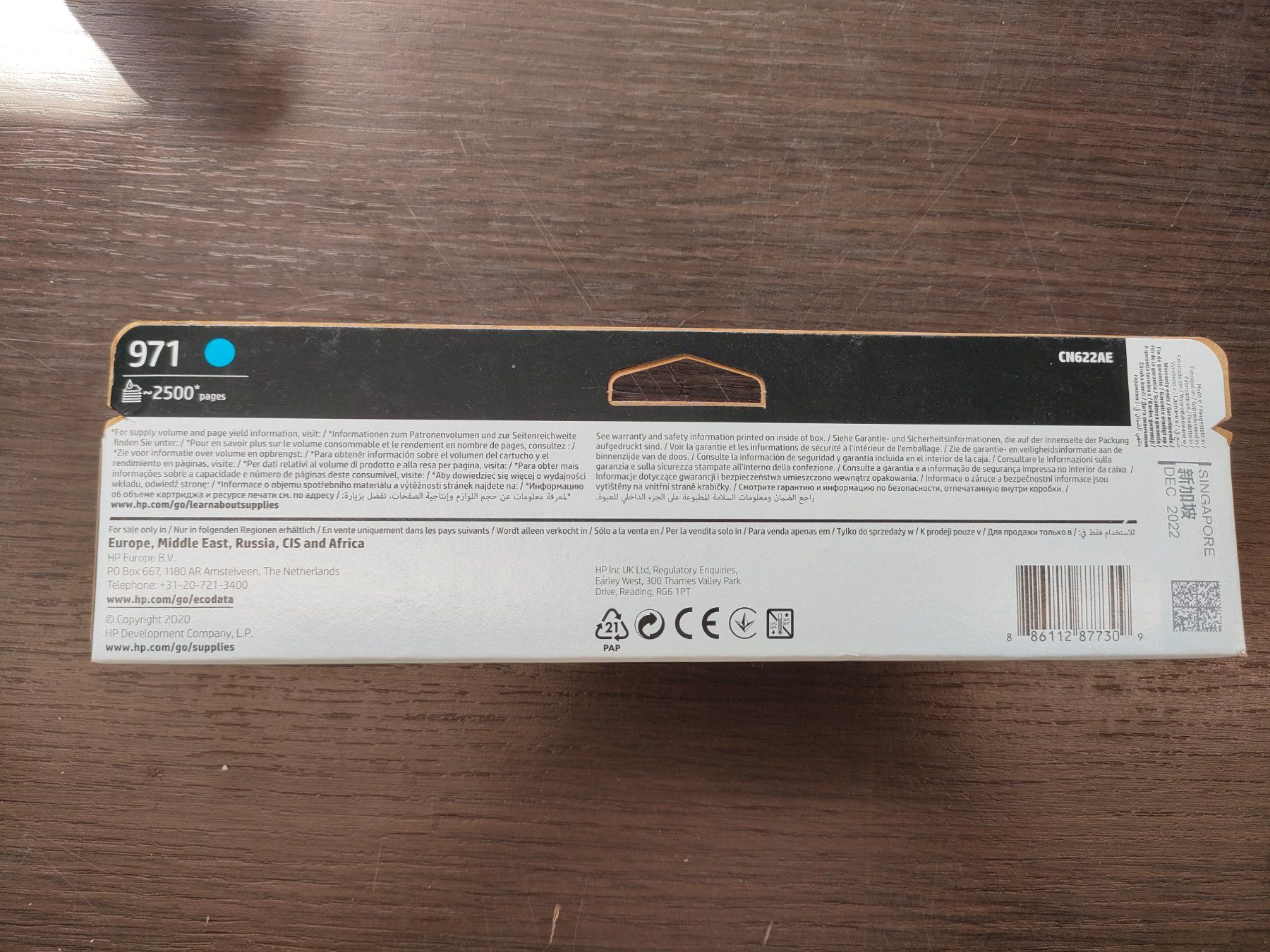 Hewlett Packard Cartucce per stampanti & toner: HP Tinte No. 971 cyan – Nuovo e nell'imballaggio originale da Schongau venduto da inf_d8qn 1