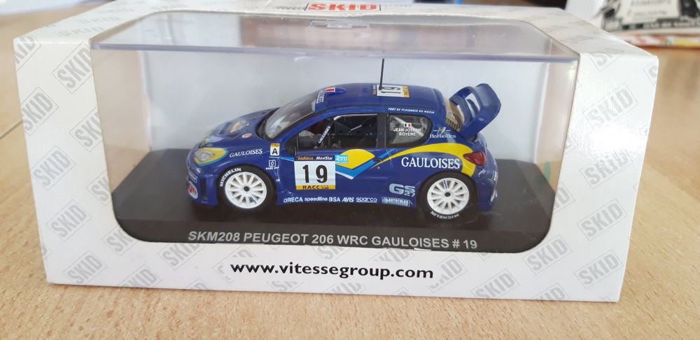 PEUGEOT 206 WRC #3 RALLYE 2001 Princen Colebunders au 1/18 SOLIDO 203473 voiture