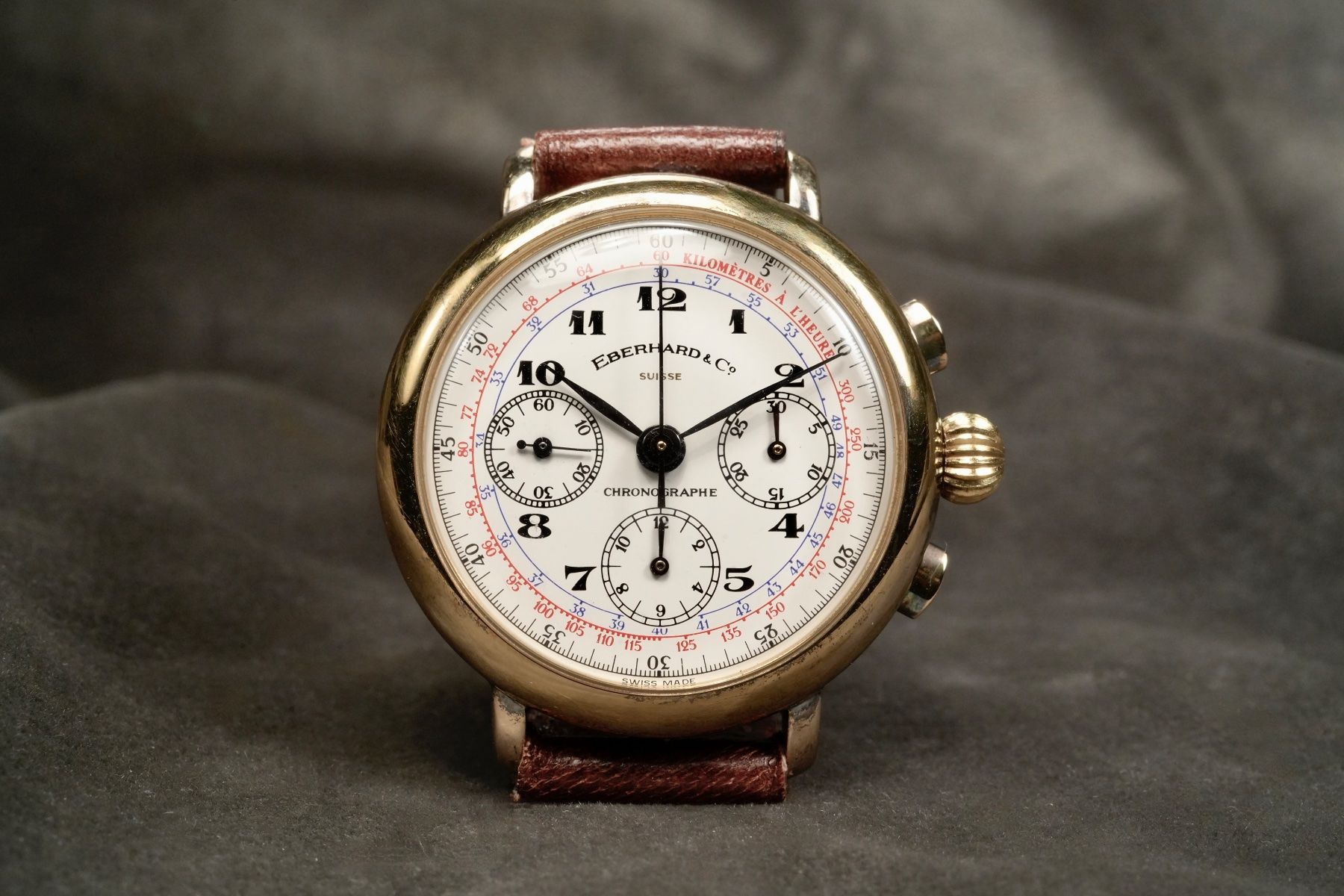 Eberhard & Co. Orologi: Eberhard - Replica Ref.36008 Sterling Silver 925 Gold Plated – Usato da Morcote venduto da chronoservice 1
