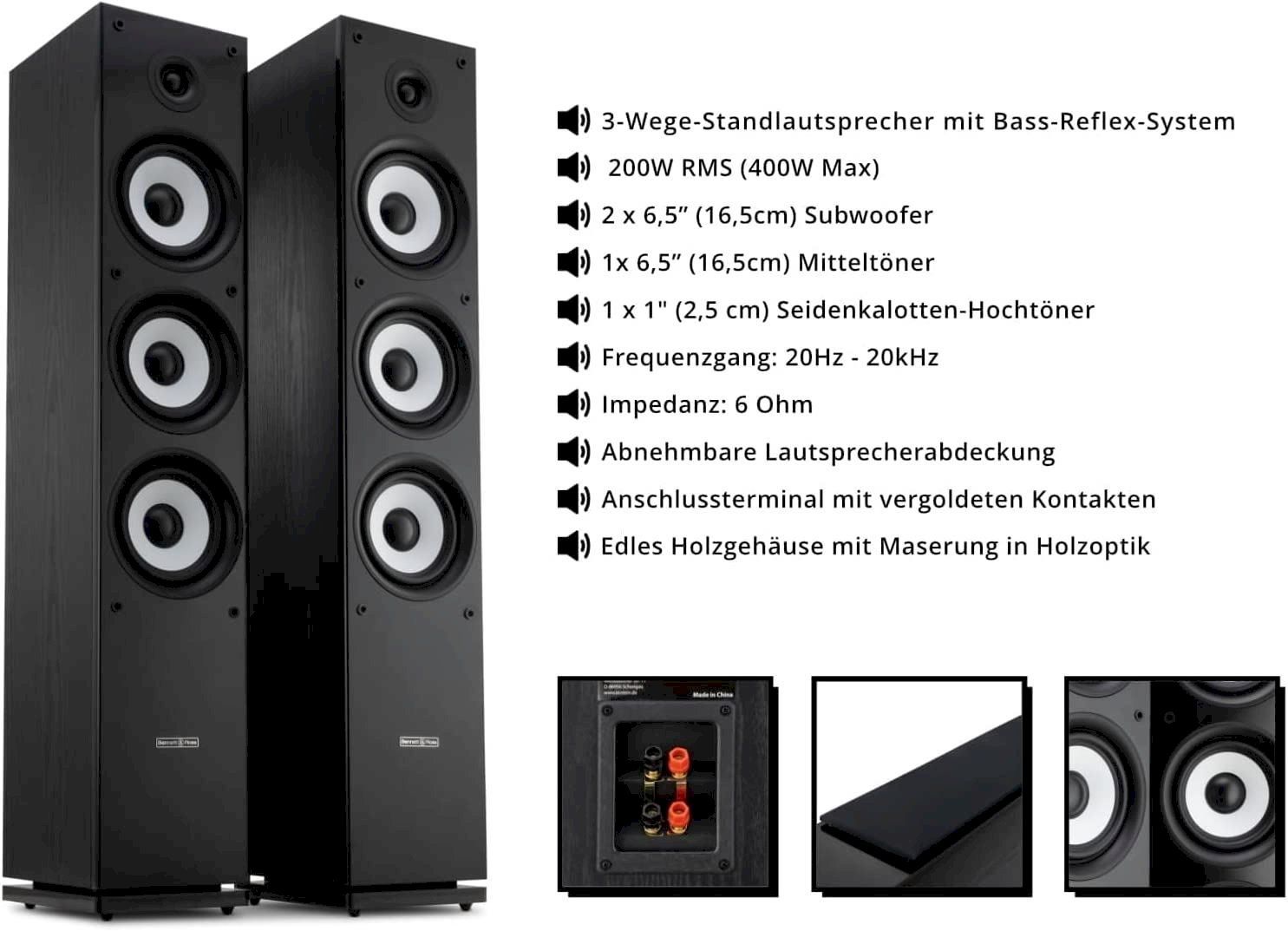 Casse acustiche: Bennett & Ross Ultrasphere HiFi schwarz – Nuovo e nell'imballaggio originale da Bottighofen venduto da zaap 2