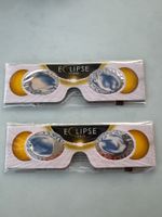 2 x  Sonnenbrille für Sonnenfinsternis neu ISO Zertifiziert