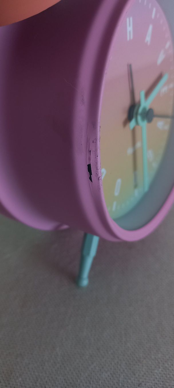 Sveglie: Glockenwecker in Farbe pink orange mint, Durchmesser 11.5cm – Usato da Thun venduto da Nordkapp 7
