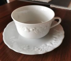 Tasse à thé et soucoupe P.H. Deshoulieres porcelaine France