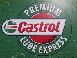 Castrol Premium Lube Express Blechschild, Vintage Look