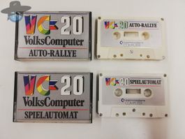 Auto-Rally + Spielautomat / 2er Set Games für den VC-20