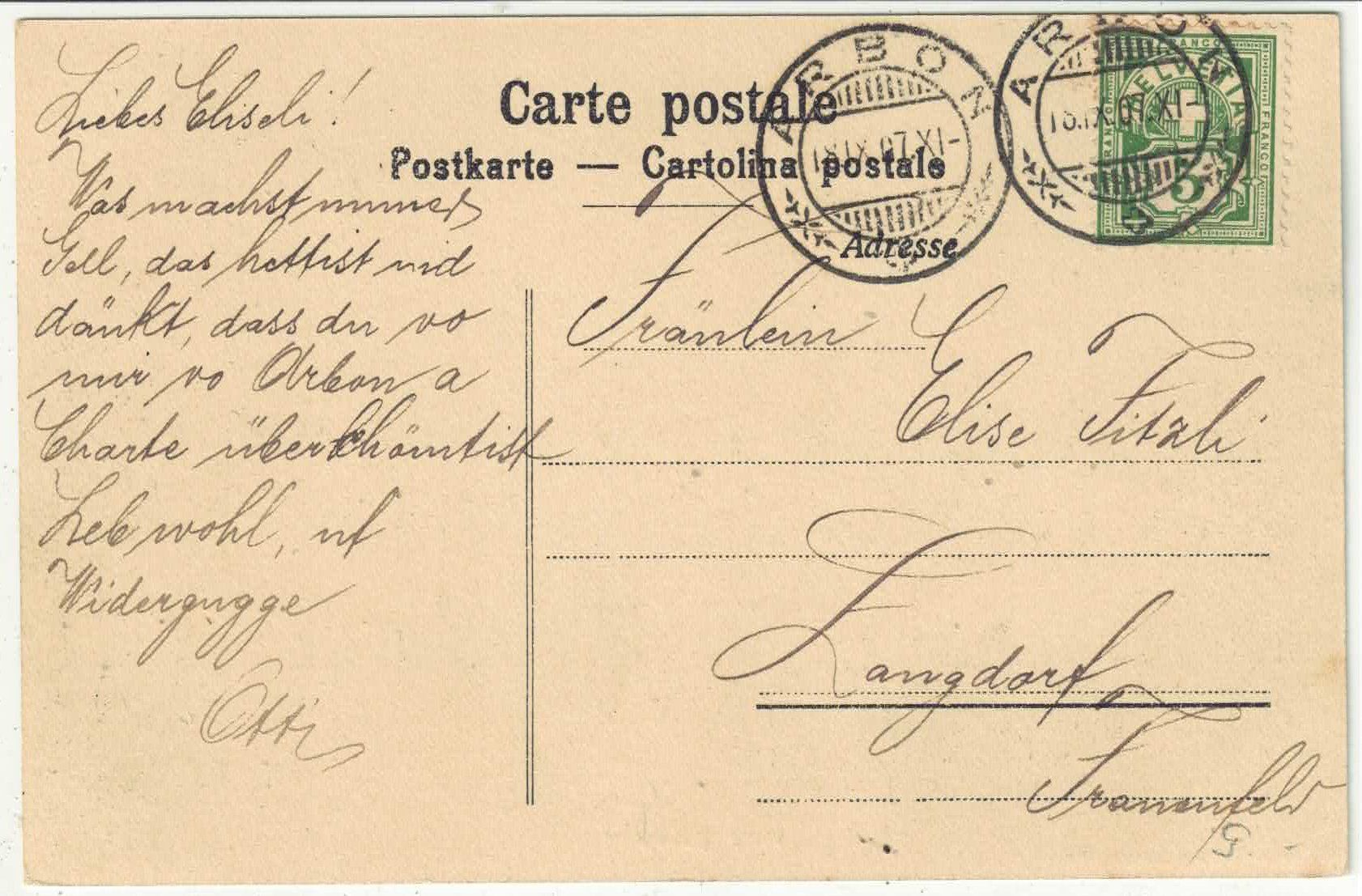 Cartoline postali: Arbon - Stadtpartie – Usato da Ettingen venduto da Kartenplanet 1