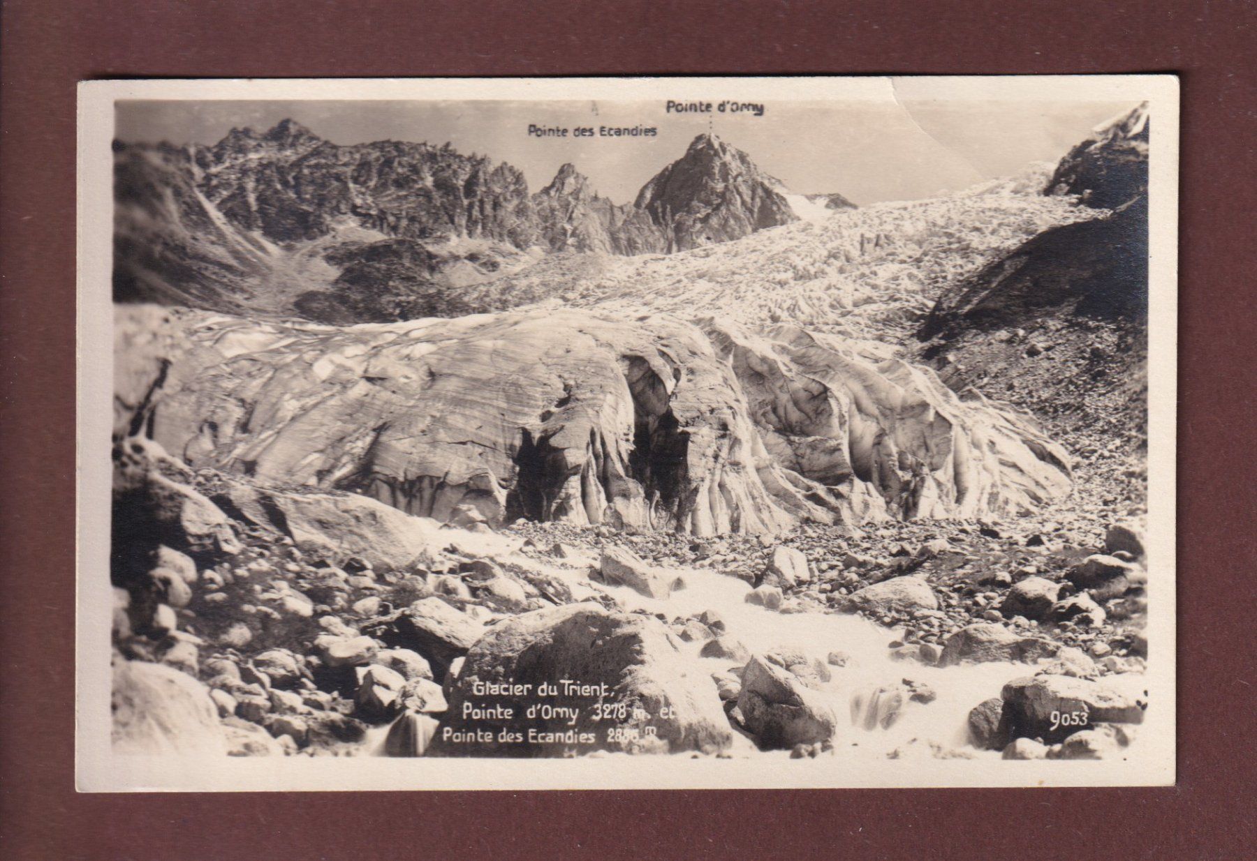 Cartoline postali: Glacier du TRIENT - Pointe d'Orny // pli // – Usato da Pully venduto da nicecards