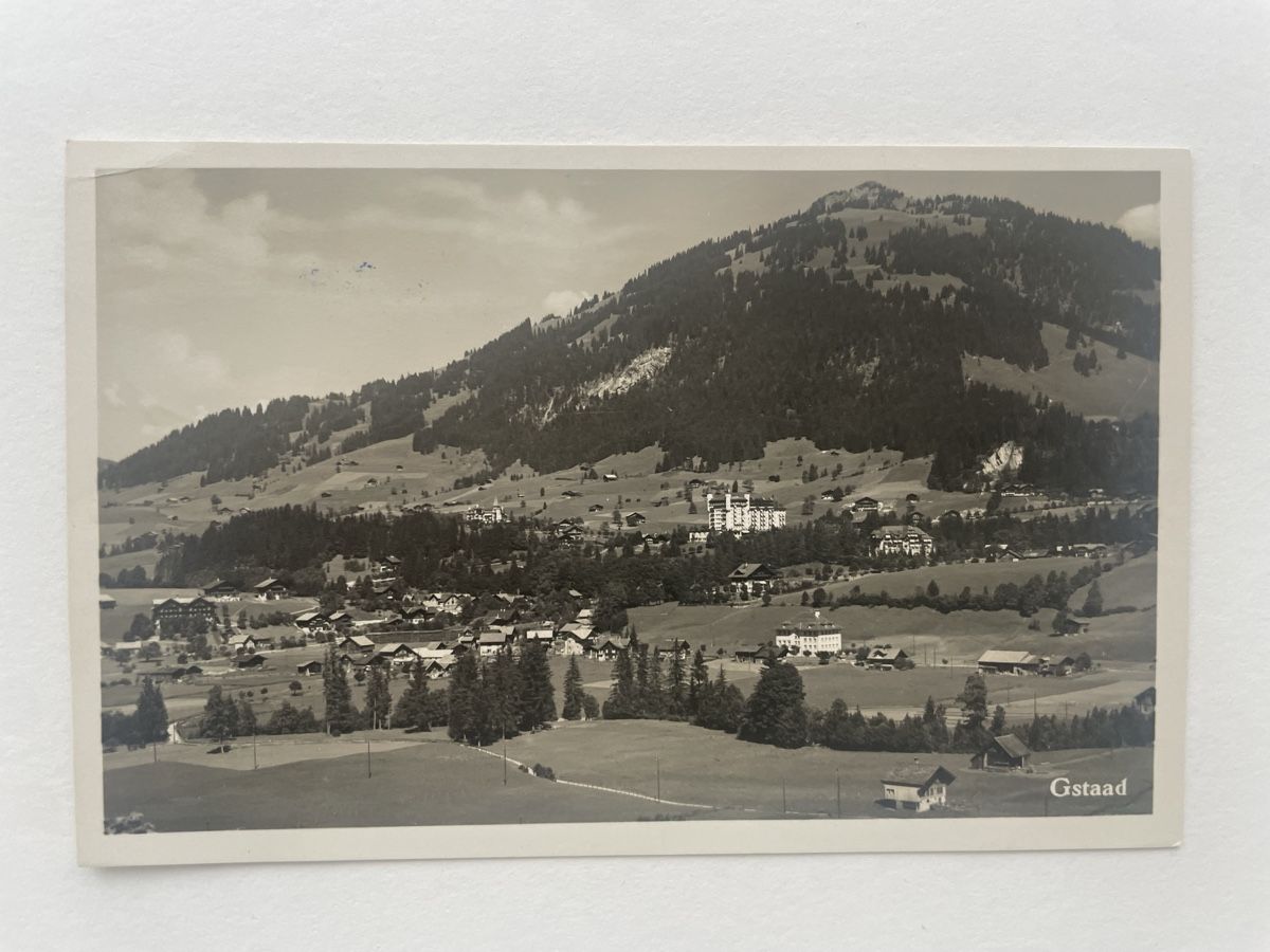 Ansichtskarten: Alte Ansichtskarte Militärpost Gstaad – Gebraucht aus Meierskappel von Hala03