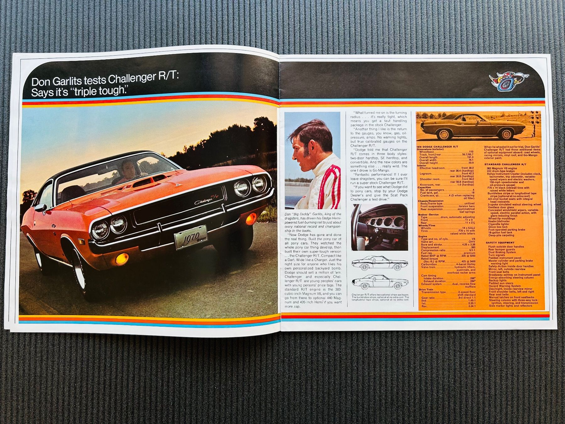 Dodge Documenti: Dodge Performance Original Brochure 1970 Challenger Charger – Usato da Herrliberg venduto da surfcafe 1