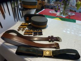Schweizer Militär Pilot, Mützen Hut Leibgurte, div. Patten