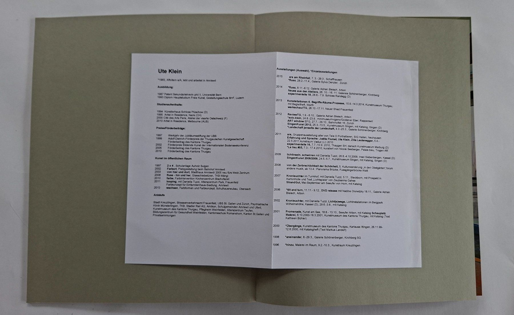 Bücher: Ute Klein: Fluss, Scheidegger&Spiess, Kunstbuch, Top! – Gebraucht aus Opfikon von Diversamente 2