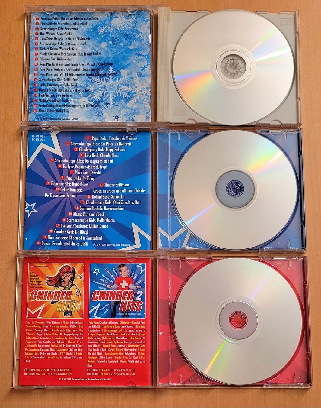 CDs: 3x CD Kinderlieder - Chinderhits 1-3 Mundart – D'occasion à Madiswil par Laubfleck 2