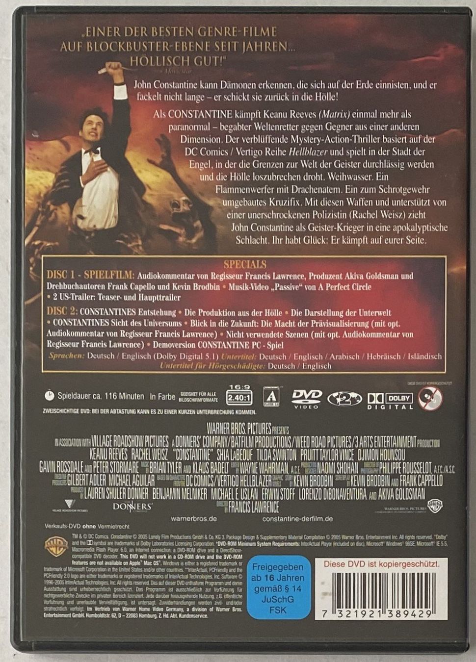 Tous les DVDs: Constantine, 2 Disc Edition (Versandkostenfrei) – D'occasion à Flums par Asquillo 1