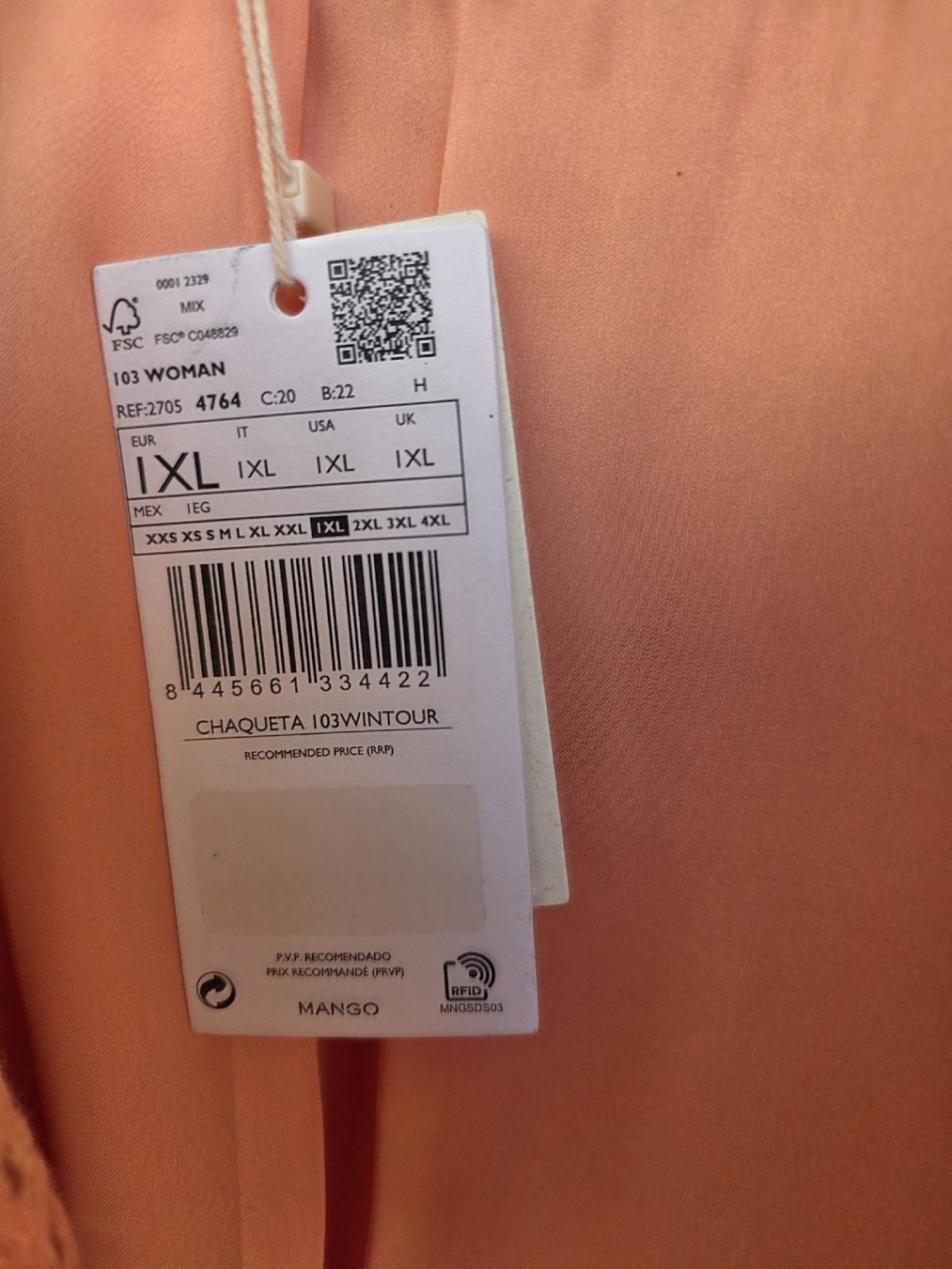 Mango Giacche: Veste orange Mango – Nuovo e nell'imballaggio originale da Yverdon-les-Bains venduto da enzine 1