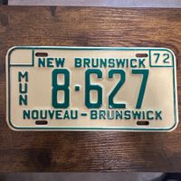 🇨🇦 1972 Vintage Autonummer - New Brunswick 8-627 - Kanada