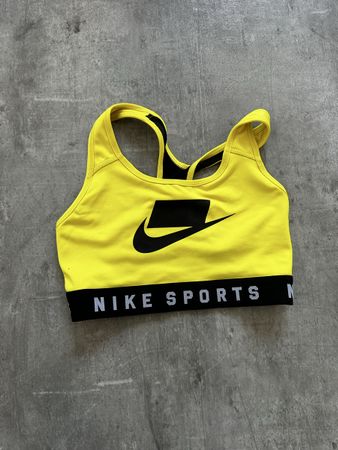 Nike Sport-BH Grösse S Gelb Schwarz
