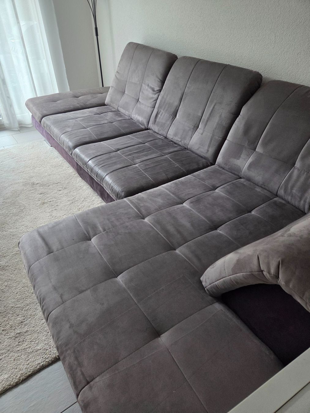 Divani: Ecksofa Grau mit Stoffbezug – Usato da Dietikon venduto da Rebi12345 2