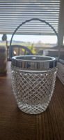 Seau à champagne en cristal et argent.