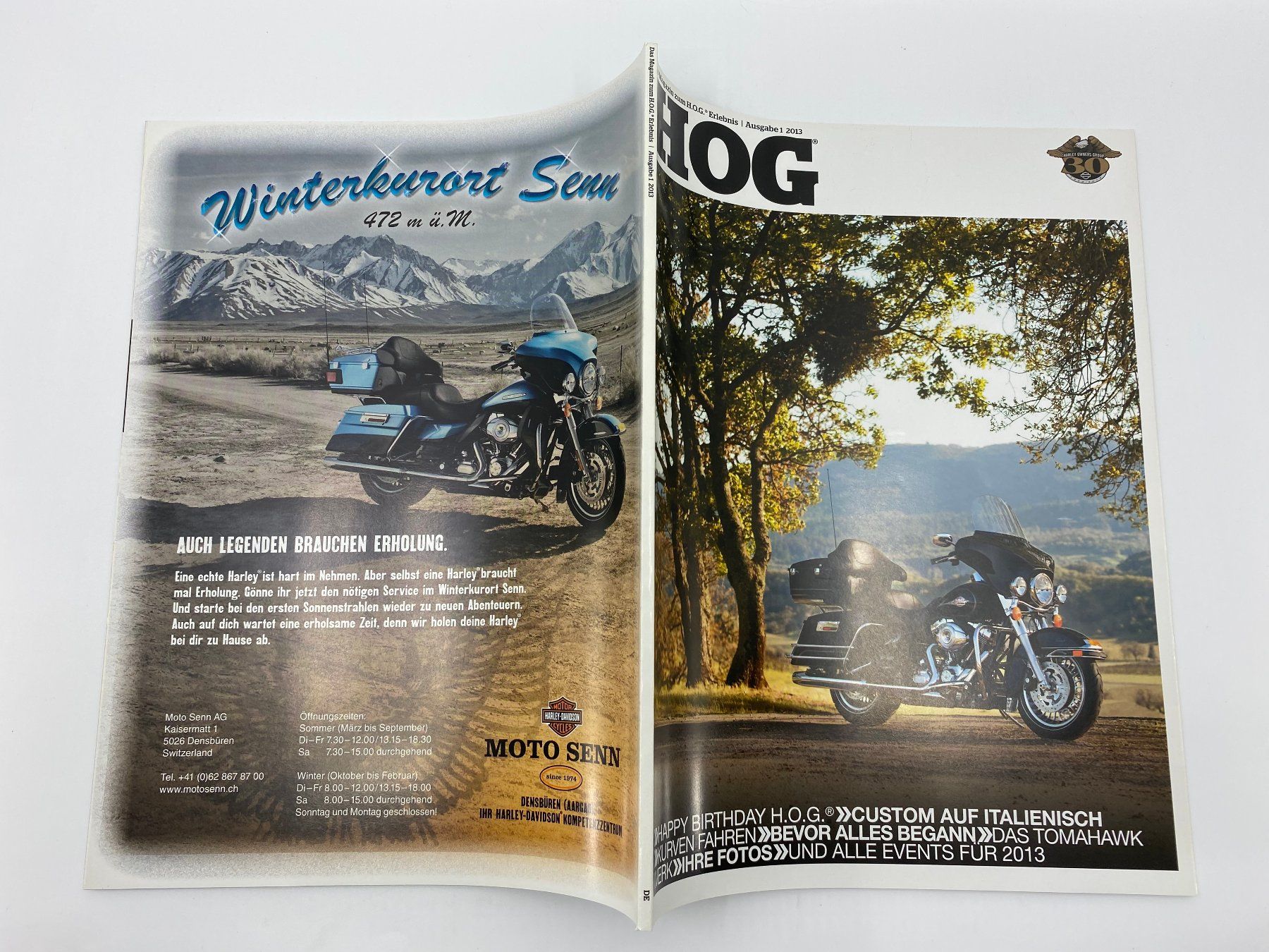Riviste & Magazine: Harley Owners Group HOG Magazine 2013 – Usato da Langwiesen venduto da Restposten-24 2