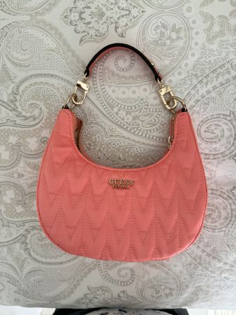 Guess Hand-/Umhängetasche Stoff in pastell-neon orange