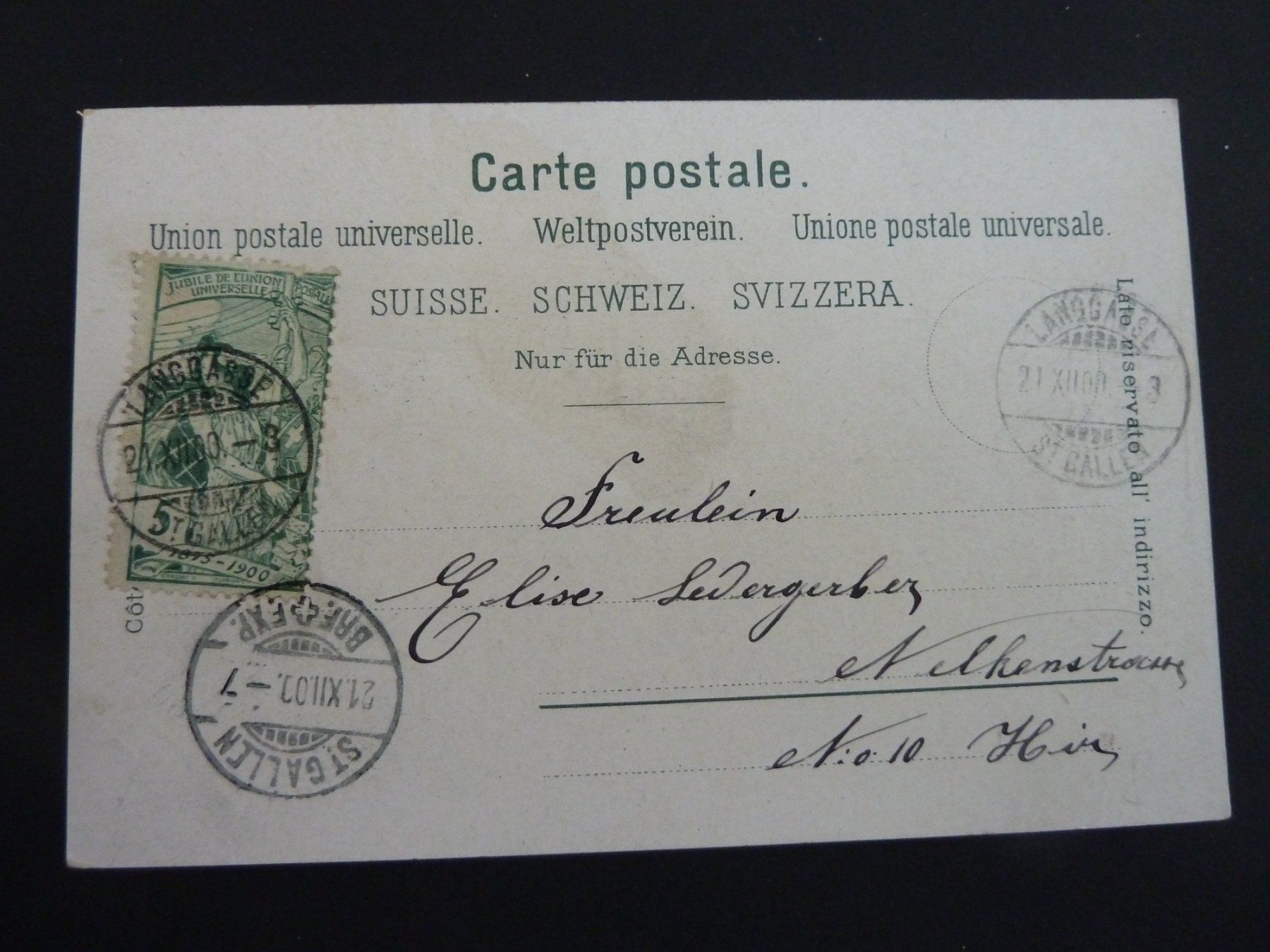 Cartoline postali: CP avec UPU 1900 (4818) – Usato da Onex venduto da BANGON80