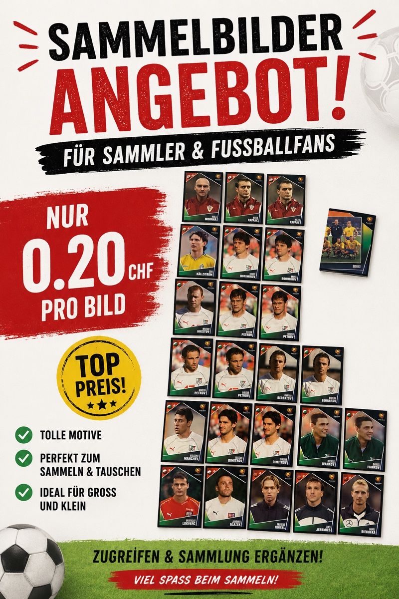 Panini Sammelbilder & Trading cards: Fussball Sammelbilder Set 2004-2006 neu – Neu (gemäss Beschreibung) aus Reichenburg von wgu_z6pg