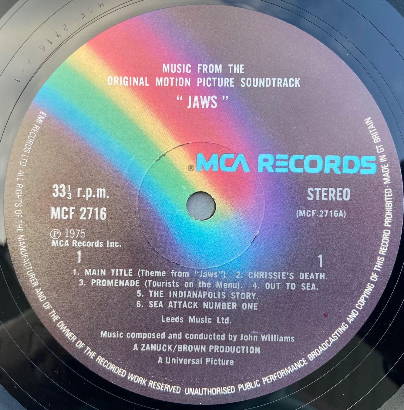 Vinyles: MUSIQUE DE FILM - JAWS – D'occasion à Poliez-Pittet par Newtown-Records 2