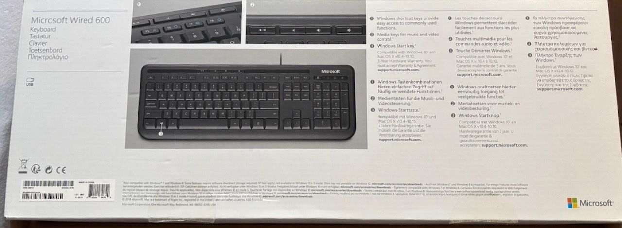 Microsoft Tastiere: Microsoft  Wired 600 Keyboard – Usato da Oberengstringen venduto da Dutti060 2