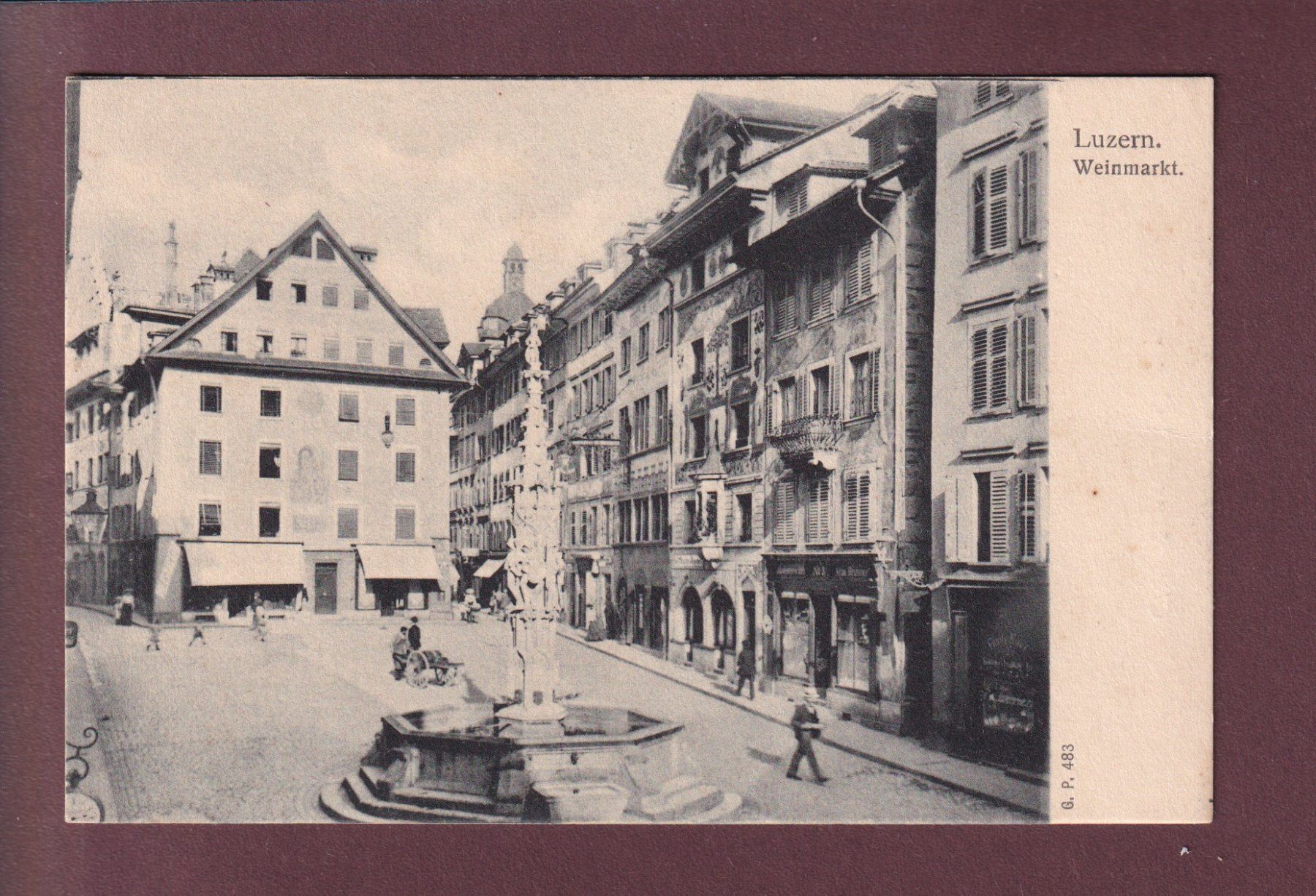 Cartoline postali: LUZERN - Weinmarkt – Usato da Pully venduto da nicecards