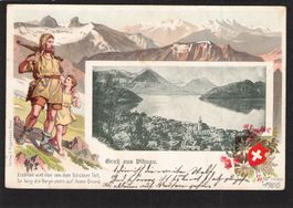 ^Gruss  aus Vitznau LU , gel. 1900