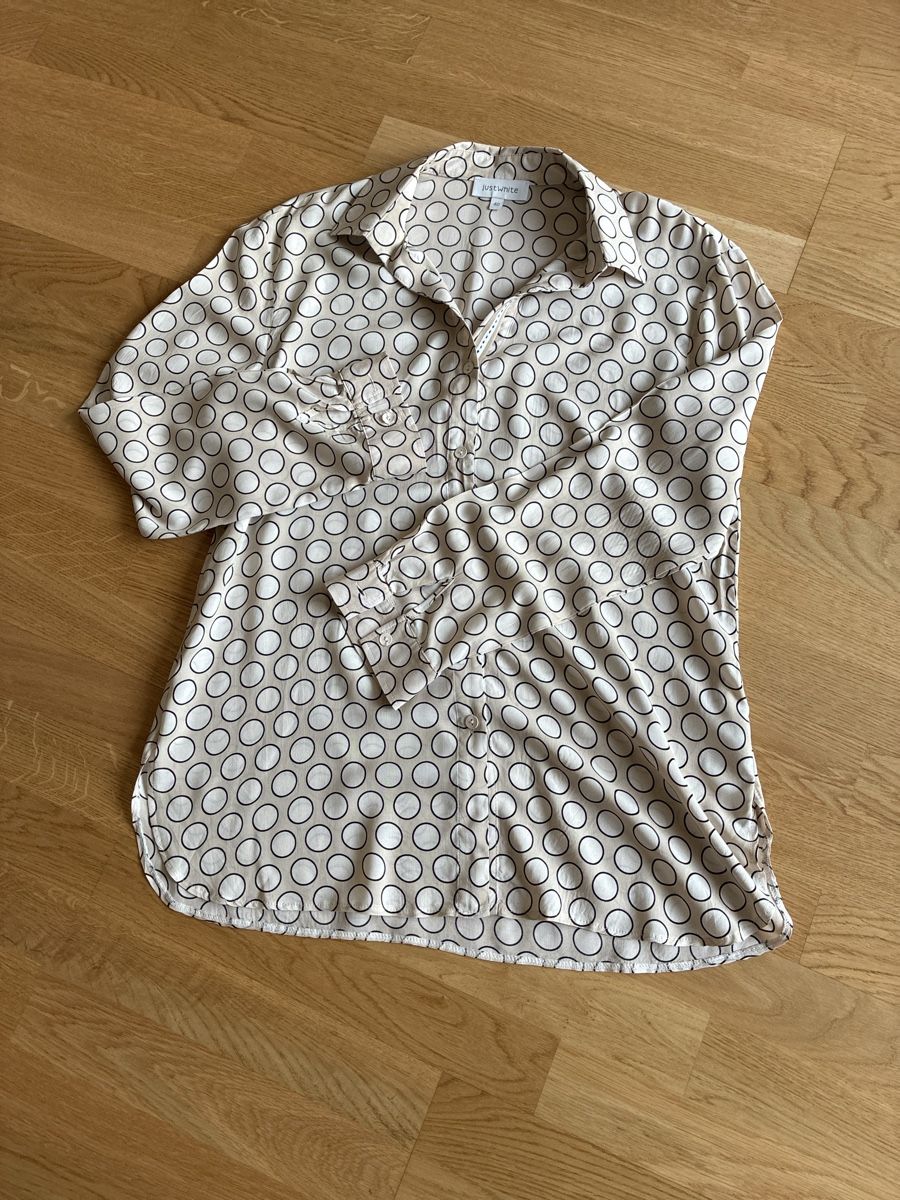 Camicette: Schicke Longbluse von JUST WHITE, Gr. 40 – Usato da Zürich venduto da manyd