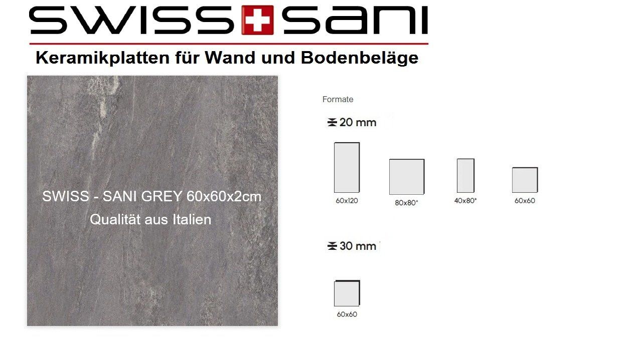 Rivestimenti per pavimenti: Gartenplatten 60x60x2cm – Nuovo e nell'imballaggio originale da Tübach venduto da swiss-sani