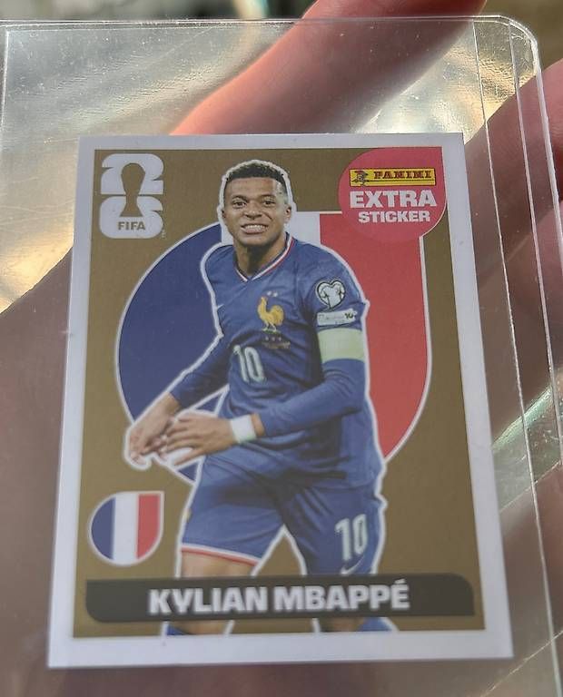 Carte collezionabili: Extra sticker panini 2026 Kylian Mbappé Gold – Usato da Meyrin venduto da ton_p9fm 2